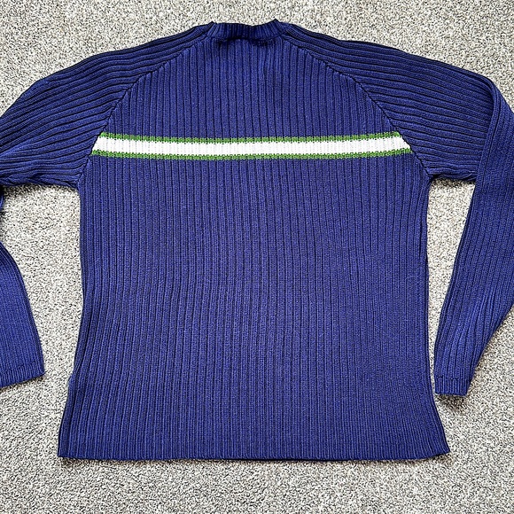 The North Face Men’s Navy Blue Color 55% Acrylic 45% Cotton Chunky Large Sweater - Picture 15 of 15